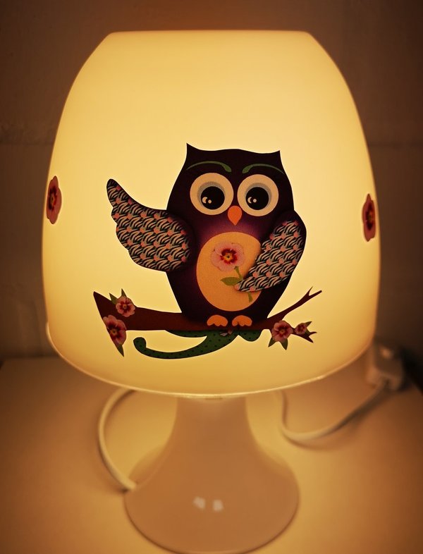 Tischlampe / Stehlicht * EULE / OWL 9 * - mit/ohne Name