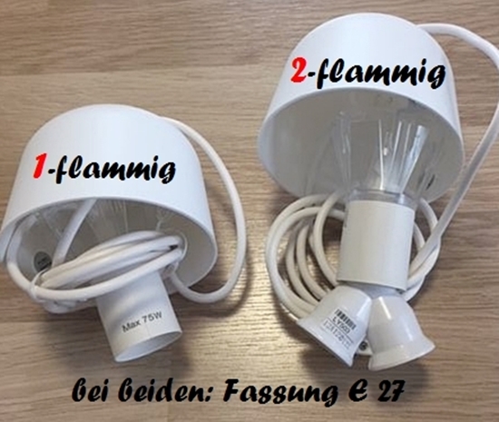 Hängelampe - Deckenlampe - PIRAT - 1- oder 2-flammig - auch LED - mit/ohne Name
