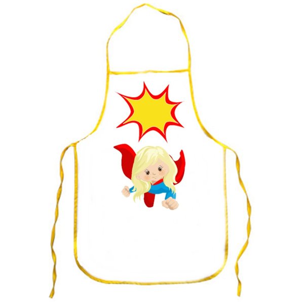 ✿ Kinderschürze ✿ Superheldin 1 ✿ Kinder ✿ mit Name ✿ zum Kochen, Basteln oder für die Schule ✿