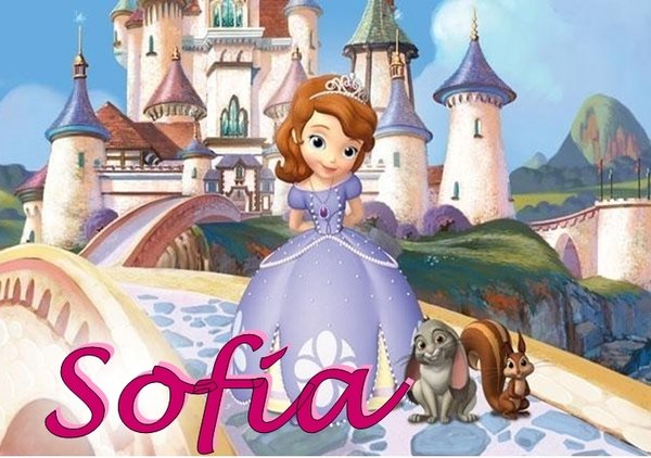 ♥ Türschild ♥ Sofia die Erste 2 ♥ Namensschild ♥ Wunschname ♥ INKL. BEFESTIGUNG